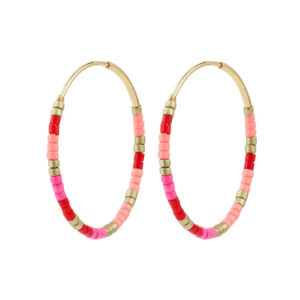 Alison Hoops Oyraringar Pink Gylt