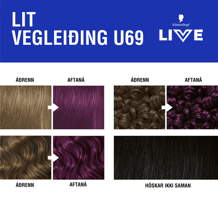 LIVE Intense Colour Hárliting U69 Amethyst Chrome - Image 3