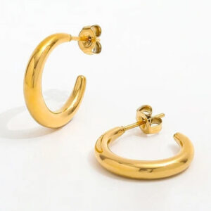 Sleek Hoops Oyraringar Gylt Stál