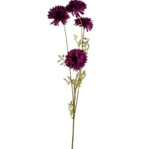 Silkiblóma Chrysanthemum Purple Open